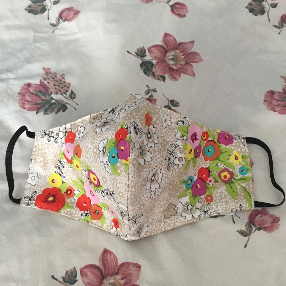 Bold flowers! Bright beauty, quality face mask